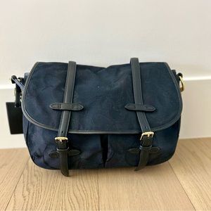 Ralph Lauren black canvas saddle bag. Dust bag included.